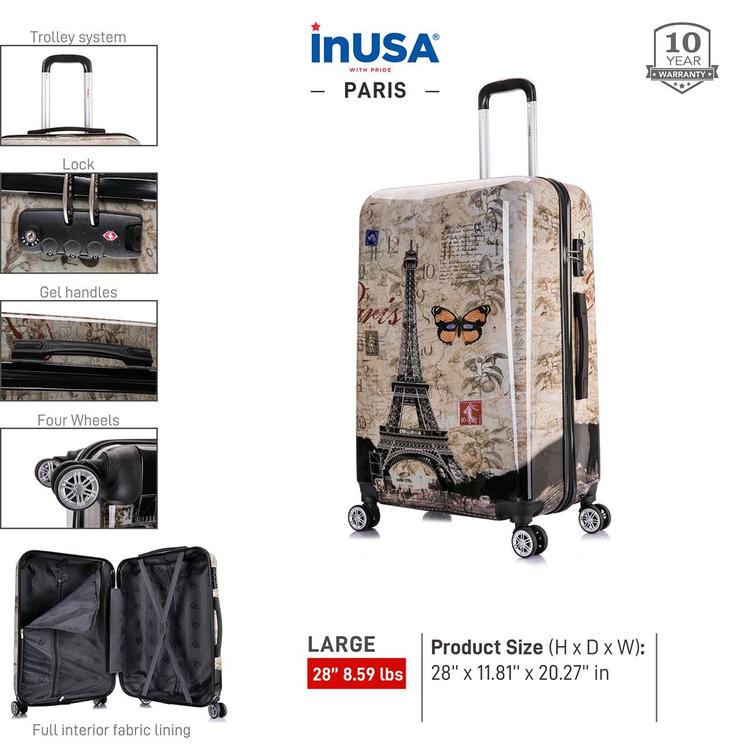 InUSA Paris Lightweight Hardside 28in. Spinner