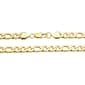 Mens Lynx Stainless Steel Gold-Tone Figaro Chain Necklace - image 2