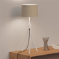 Infibrite 26in. Sleek Crossed Legs Table Lamp with Fabric Shade - image 4