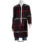 Womens Kasper Long Sleeve Notch Plaid Cardigan - image 2