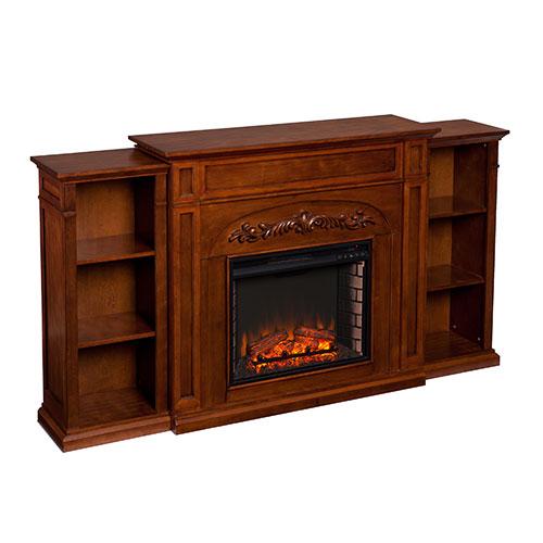 Southern Enterprises Bookcase Electric Fireplace