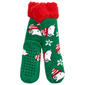 Womens Peanuts Snoopy Christmas Warmer Sherpa Slipper Socks - image 2