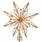 Kurt Adler 9in. 10-Light 8-Point Gold Capiz Star Treetop - image 1