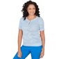 Womens Emaline Limoncello Sunrise Floral Pointelle Sweater - image 2