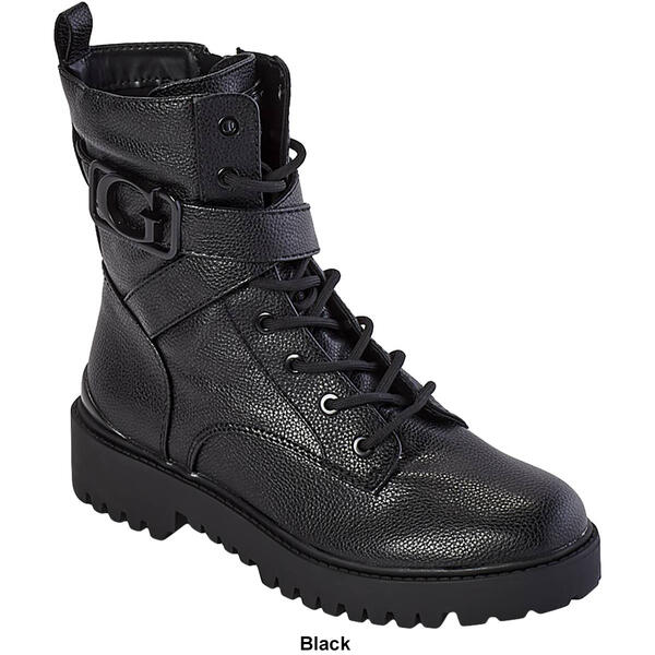 Womens Guess Orana Combat Ankle Boots