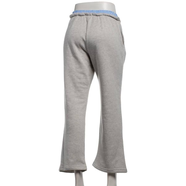 Juniors No Comment Boxer Waistband Marled Boyfriend Sweatpants