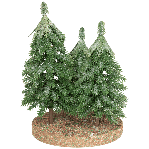 Northlight Icy Downswept Pine Trio of Trees Christmas Décor