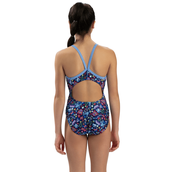 Juniors Dolfin® Uglies Easy Freezy V-Back One Piece Swimsuit