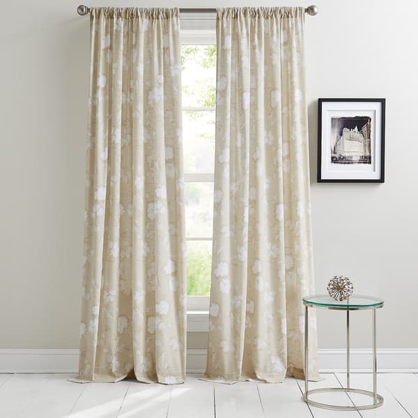 DKNY Dandelion Floral Pole Top Panel Curtain - image 