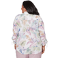 Plus Size Alfred Dunner Vintage Charm Tie Sleeve Tropical Blouse - image 2