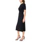 Womens MSK Short Sleeve Side Twist Solid Midi Dress - image 3
