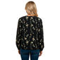 Womens Angels Forever Young Long Sleeve Floral Leaf Blouse - image 2