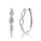 Nova Star&#174; 1/10ctw. Lab Grown Diamond Twisted Hoop Earrings - image 2
