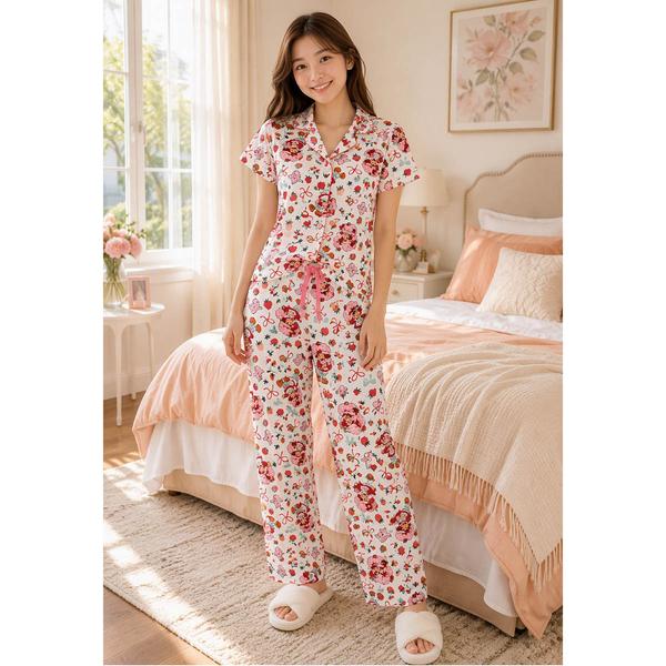 Juniors Strawberry Shortcake(tm) Strawberries & Bows Pajama Set - image 