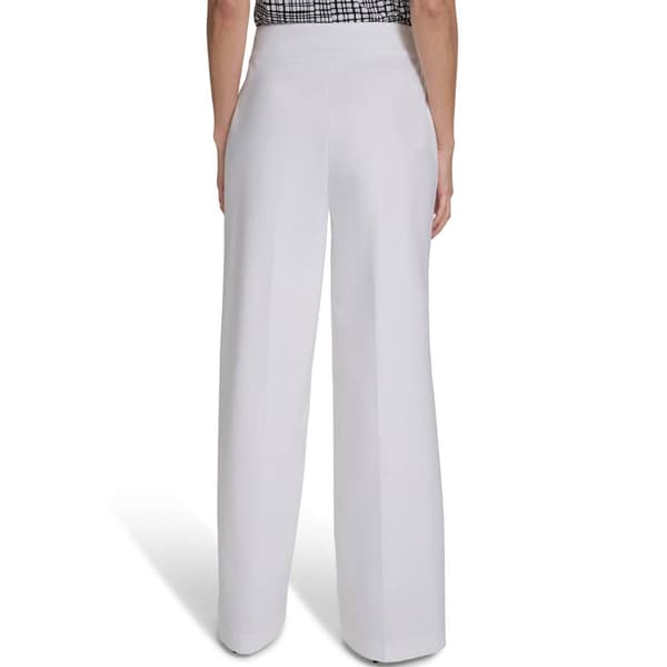 Womens Calvin Klein Double Button Tab Wide Leg Dress Pants