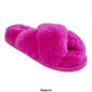 Womens Kooba Faux Fur Cross Slide Slippers - image 4