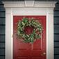National Tree 28in. Holly & White Mixed Greenery Wreath w/ LED - image 2