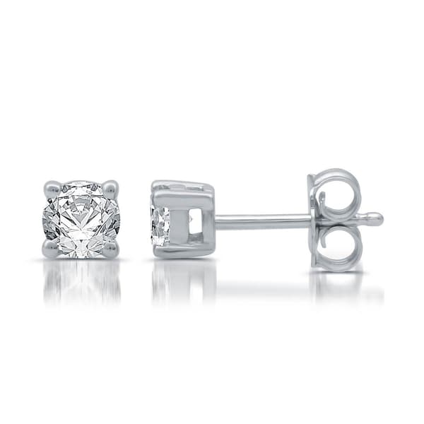 Nova Star&#174; 14kt. White Gold 1/4ctw. Lab Grown Diamond Earrings