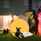 National Tree 41in. LED Moon and Flying Witch - image 3