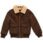 Toddler Boy Perry Ellis Sherpa Fleece Suede Aviator Jacket - image 1