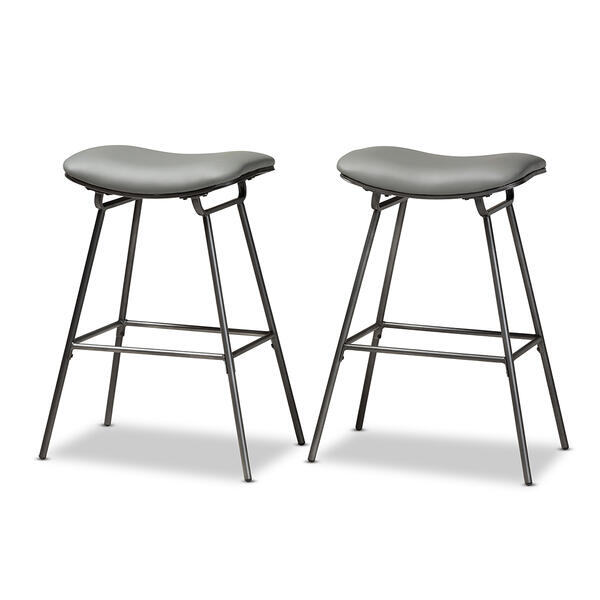 Baxton Studio Jette 2 Piece Bar Stool Set - image 