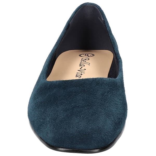 Womens Bella Vita Kimiko Suede Square Toe Flats