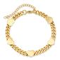 Steeltime 18kt. Gold Plated Resizable Heart Bracelet and Necklace - image 3