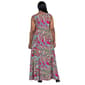 Plus Size 24/7 Comfort Apparel Paisley Scoop Neck Maxi Dress - image 3
