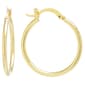 Gold Over Fine Silver Plated 26mm Hoop Earrings - image 1