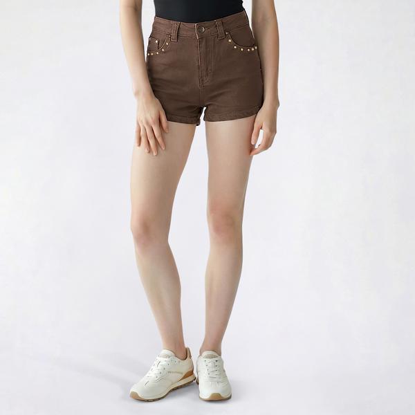 Juniors Love Tree High Rise Denim Shorts