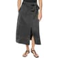 Womens DKNY Tie Waist Contrast Stitch Midi Skirt - image 1