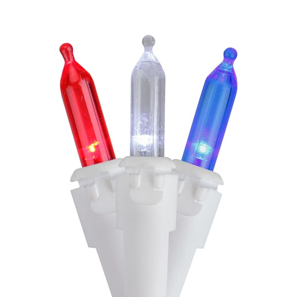 Northlight Seasonal 100 Count LED Multi July 4th Mini Light Set - image 