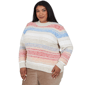 Plus Size Alfred Dunner Sunset Ridge Space Dye Stripe Sweater - image 3
