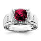Mens Gentlemens Classics(tm) 14kt. White Gold 2 1/3ctw. Ruby Ring - image 1