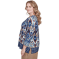 Plus Size Alfred Dunner Summer Solstice Ikat Diamond Blouse - image 4