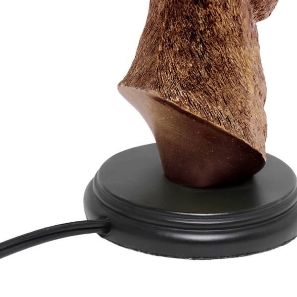 Simple Designs Woodland Rustic Antler Copper Deer Table Lamp