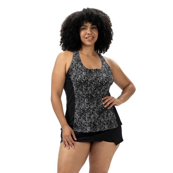 Plus Size Dolfin&#174; Aquashape Breeze Twist Back Tankini Swim Top
