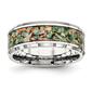 Mens Gentlemen&#39;s Classics(tm) Stainless Steel &amp; Imitation Opal Band - image 1