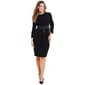 Womens Harper 241 Long Sleeve Crepe Tie Belt Dress - image 1