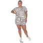 Plus Size White Mark 2pc. Top and Shorts Pajama Set - image 7