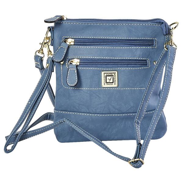 Stone Mountain Crunch Leather Trifecta 3 Bagger Crossbody - image 