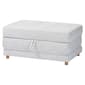 Baxton Studio Sabriel Modern Fabric Convertible Sleeper Ottoman - image 1