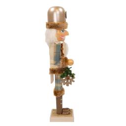 Kurt S. Adler 15in. Wooden Rustic Glamour Nutcracker