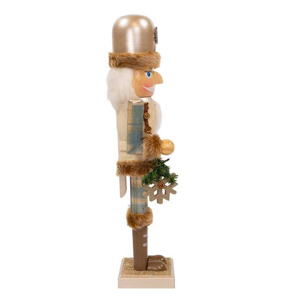 Kurt S. Adler 15in. Wooden Rustic Glamour Nutcracker
