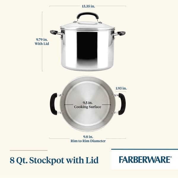 Farberware Brilliance 8-Qt Covered Stockpot