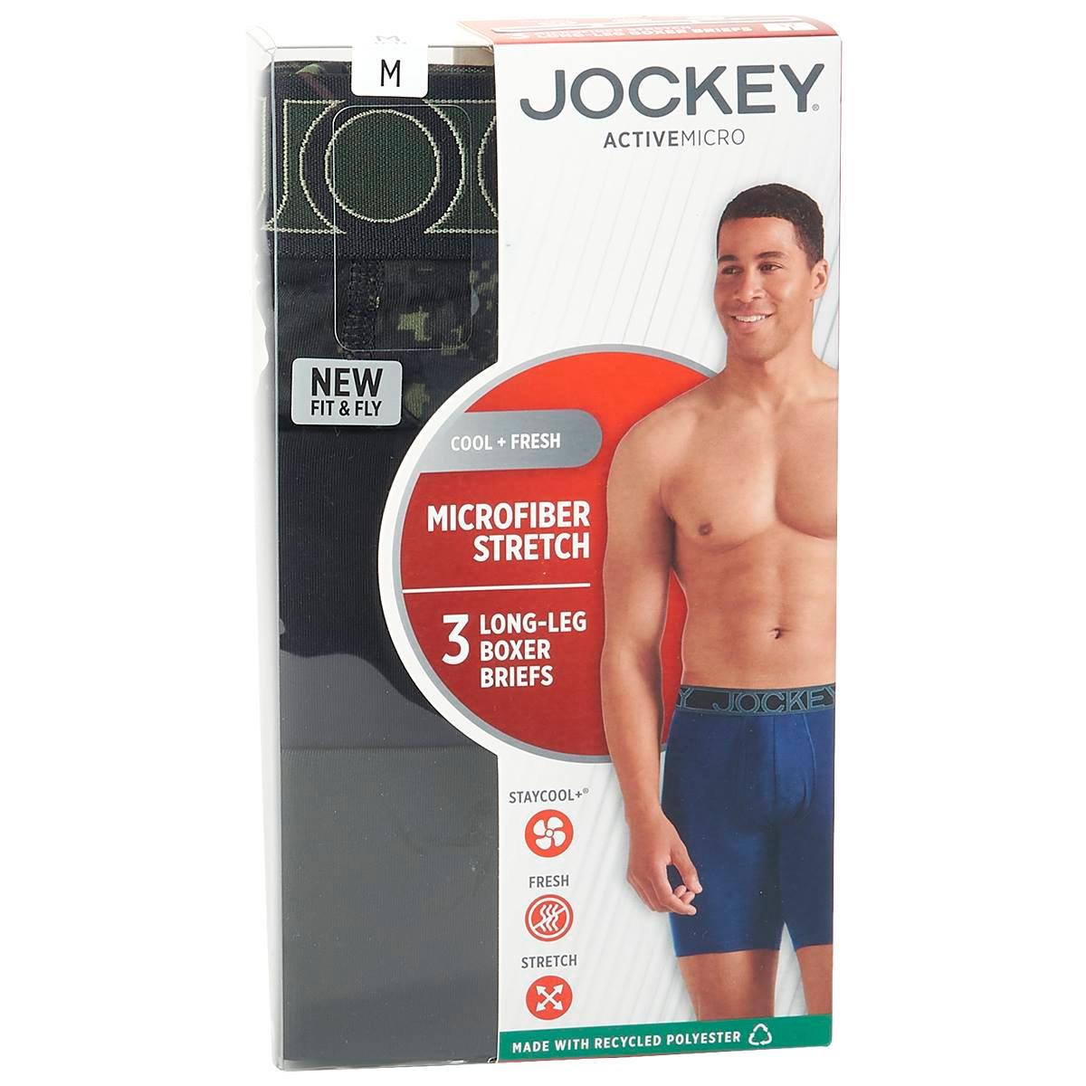 Mens Jockey® 3pk. Active Micro Boxer Briefs - Camo