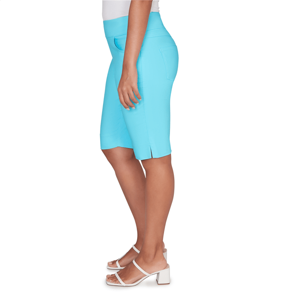 Womens Ruby Rd. Key Items Pull On Silky Tech Bermuda Shorts