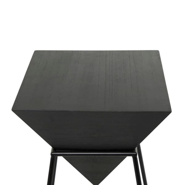 9th & Pike® Black Metal Modern Accent Table