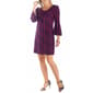Womens 24/7 Comfort Apparel Abstract 3/4 Sleeve Shift Dress - image 3