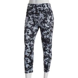 Womens Starting Point Lacey Leaves Print Capris